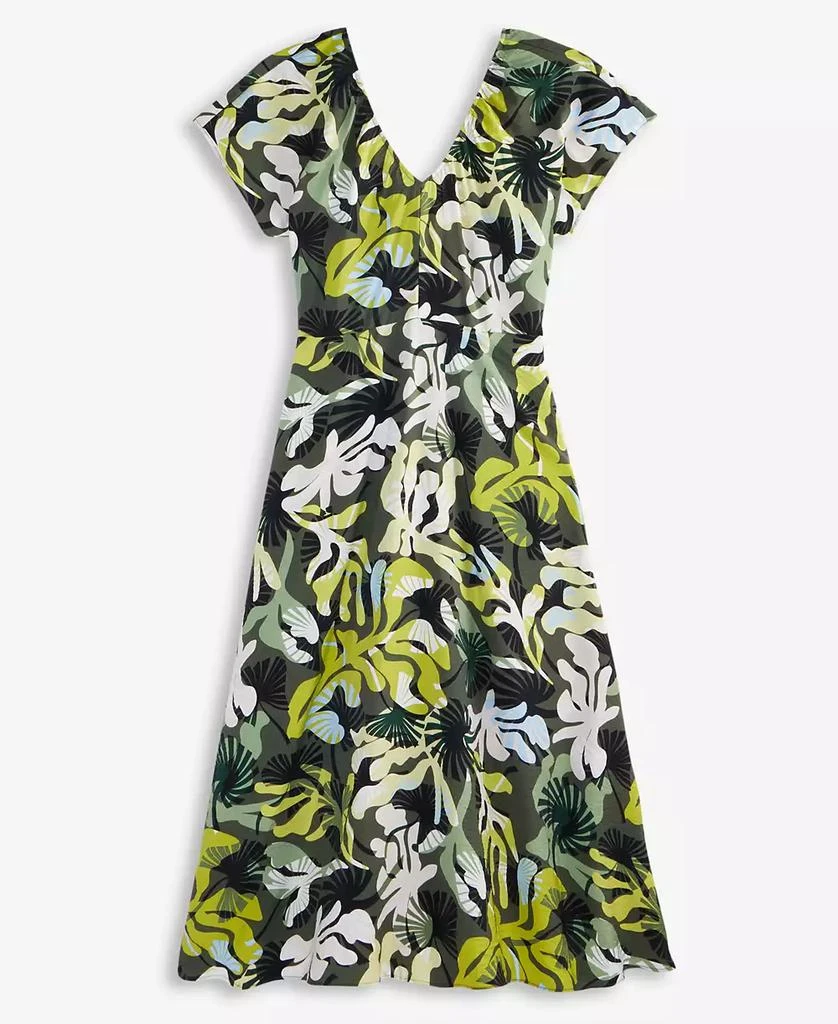 On 34th Women's Flutter-Sleeve Printed Textured Midi Dress, Exclusively at Macy's 6