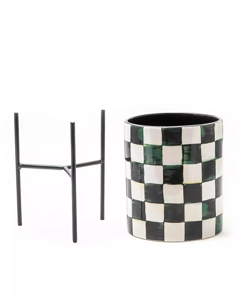 MacKenzie-Childs Courtly Check Tabletop Planter 2