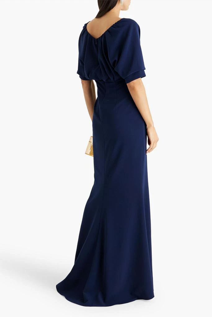 Draped crepe gown  On Sale Now with Up to 50% Off | Discover Exclusive  Deals & Savings at BeyondStyle  Authentic Badgley Mischka women|gowns|bridesmaid  dresses|dresses|clothing with Limited-Time Discounts, Free Shipping, and