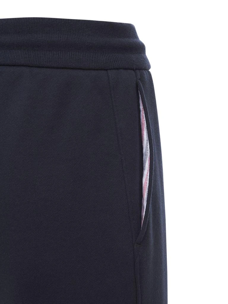 THOM BROWNE Intarsia Stripes Cotton Sweatpants 7