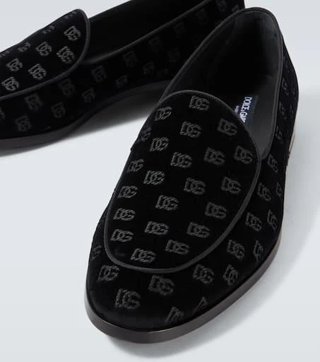 Dolce 
Gabbana Vivaldi velvet loafers 3