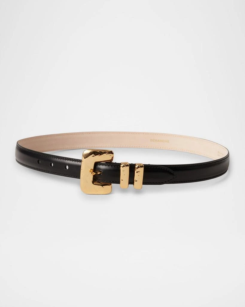 Dehanche Tetra Buckle Leather Belt 3