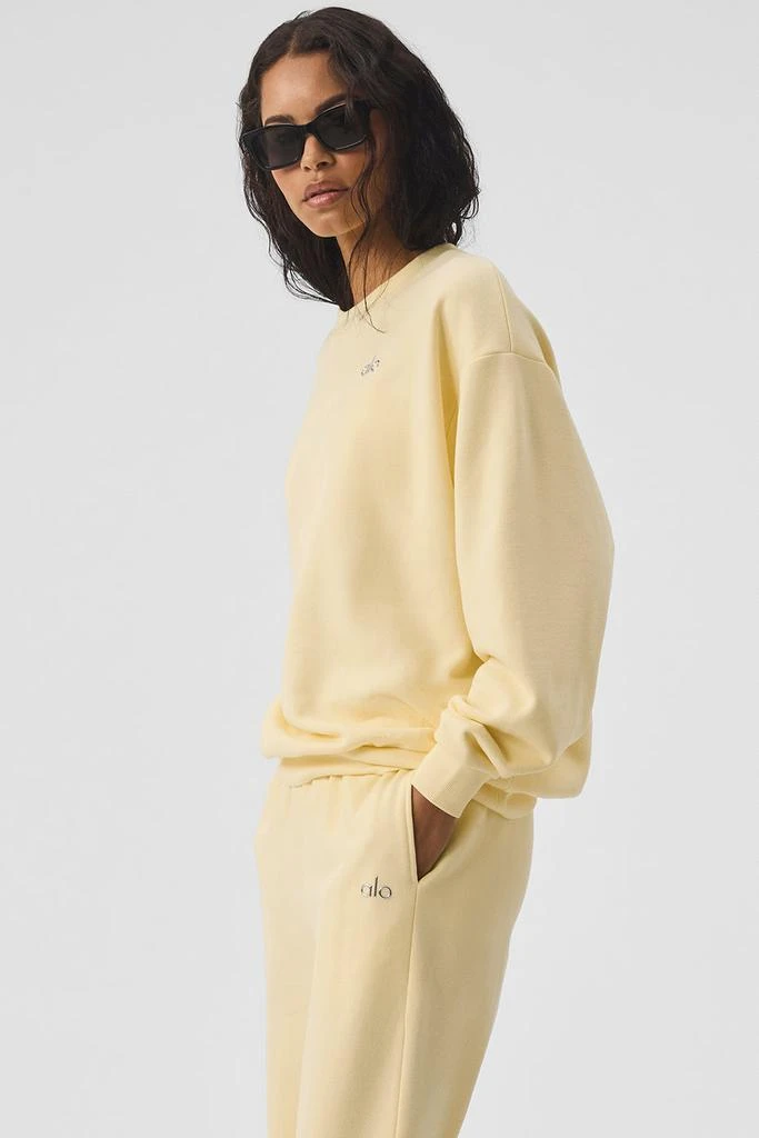 Alo Accolade Crew Neck Pullover - Lemon Ice 4
