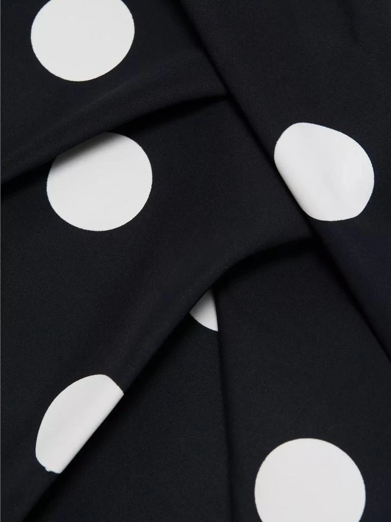 Chiara Boni Wang Polka Dot Draped Sheath Dress 7