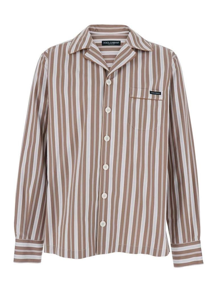 Dolce & Gabbana Striped Poplin Shirt