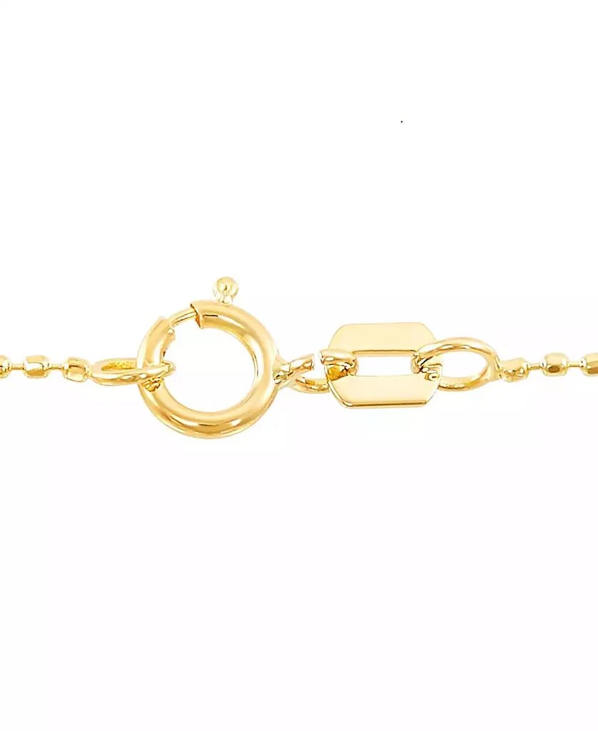 Italian Gold Tri-Gold Lariat Necklace in 14k Gold, White Gold and Rose Gold 5