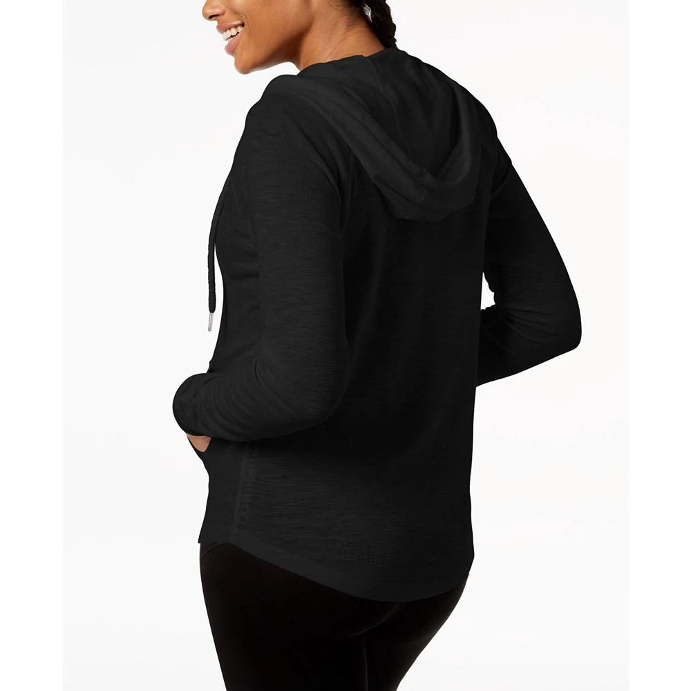 Calvin Klein Ruched-Sleeve Zip Hoodie, XS- 6