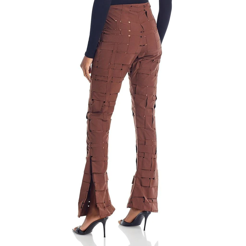 A.W.A.K.E MODE Womens High Rise Split Hem Straight Leg Pants 2