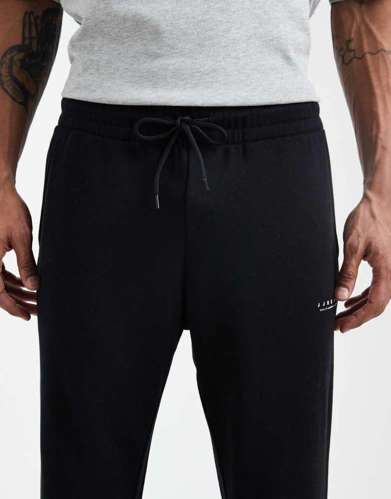 JJ Rebel JJ Rebel logo straight jogger in black 4