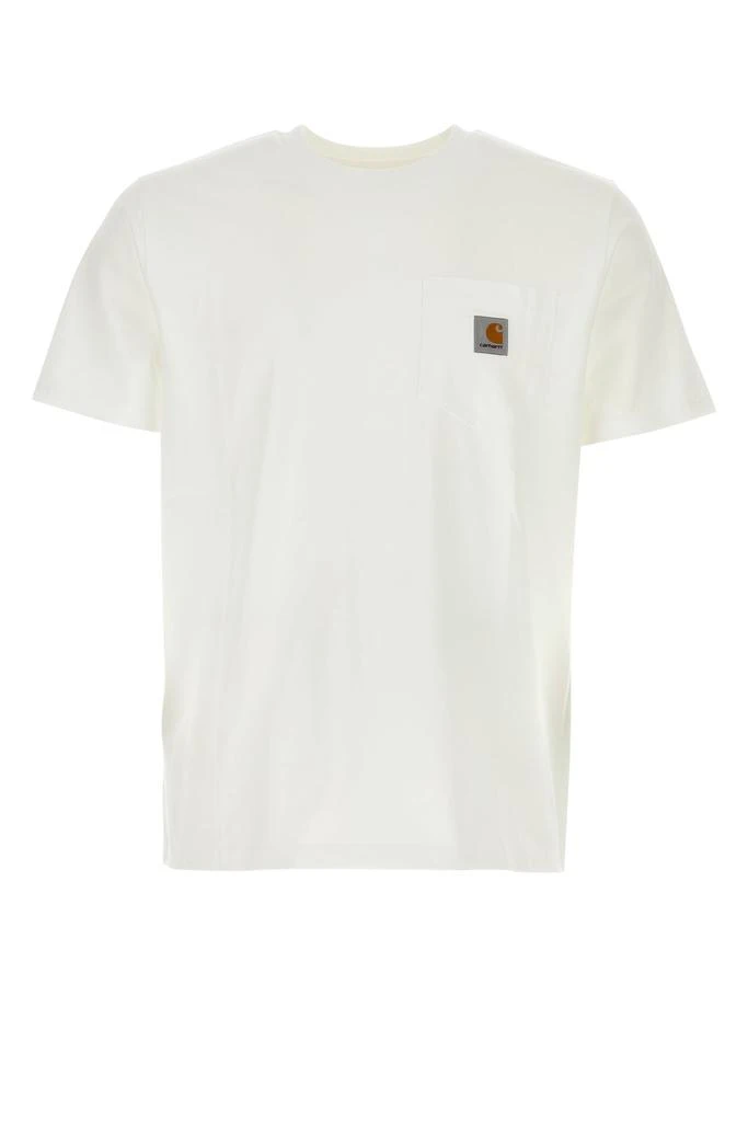 Carhartt WIP White cotton S/S Pocket T-shirt 1
