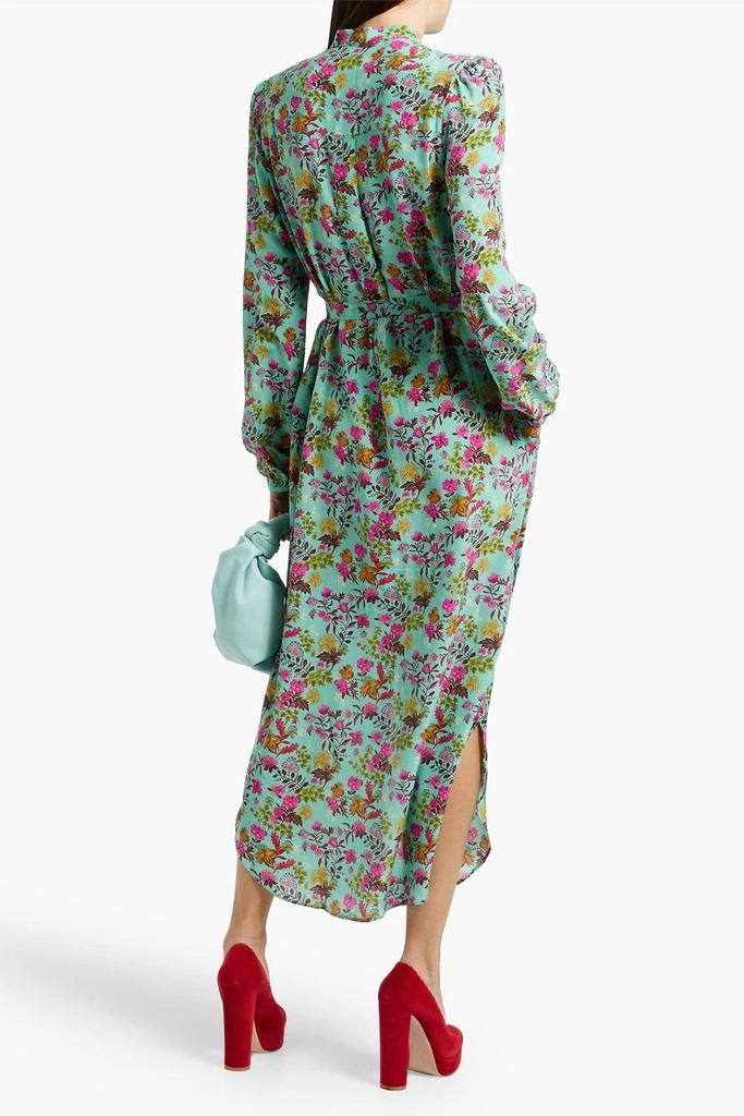 Saloni Sasha floral-print silk crepe de chine midi dress 3