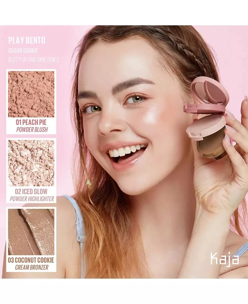Kaja Face Bento Cream Bronzer, Powder Blush & Highlighter Sculpting Trio 2