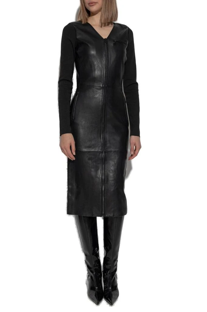 Diesel Diesel L-Ola Leather Midi Dress 2