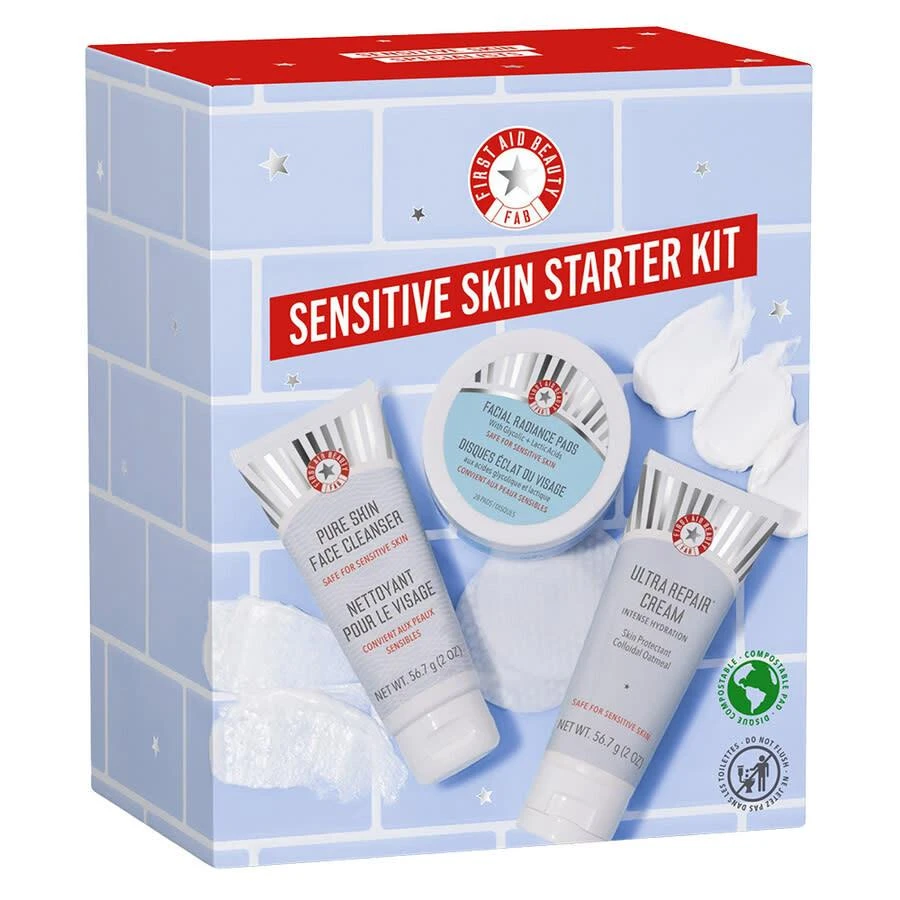 First Aid Beauty Sensitive Skin Starter Kit Gift Set Skin Care 815517028665
