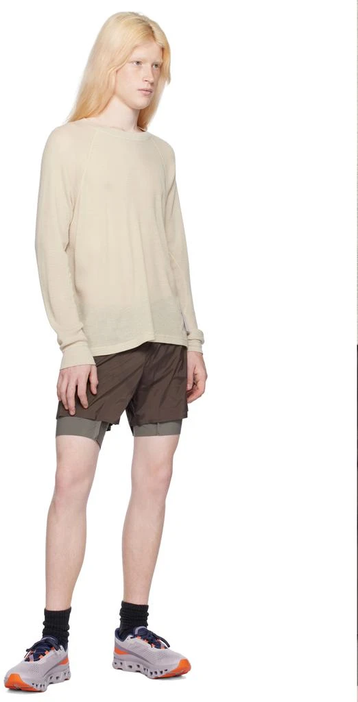 Satisfy Beige Base Layer Long Sleeve T-Shirt 4