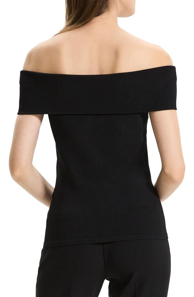 Theory Off the Shoulder Crepe Top 2
