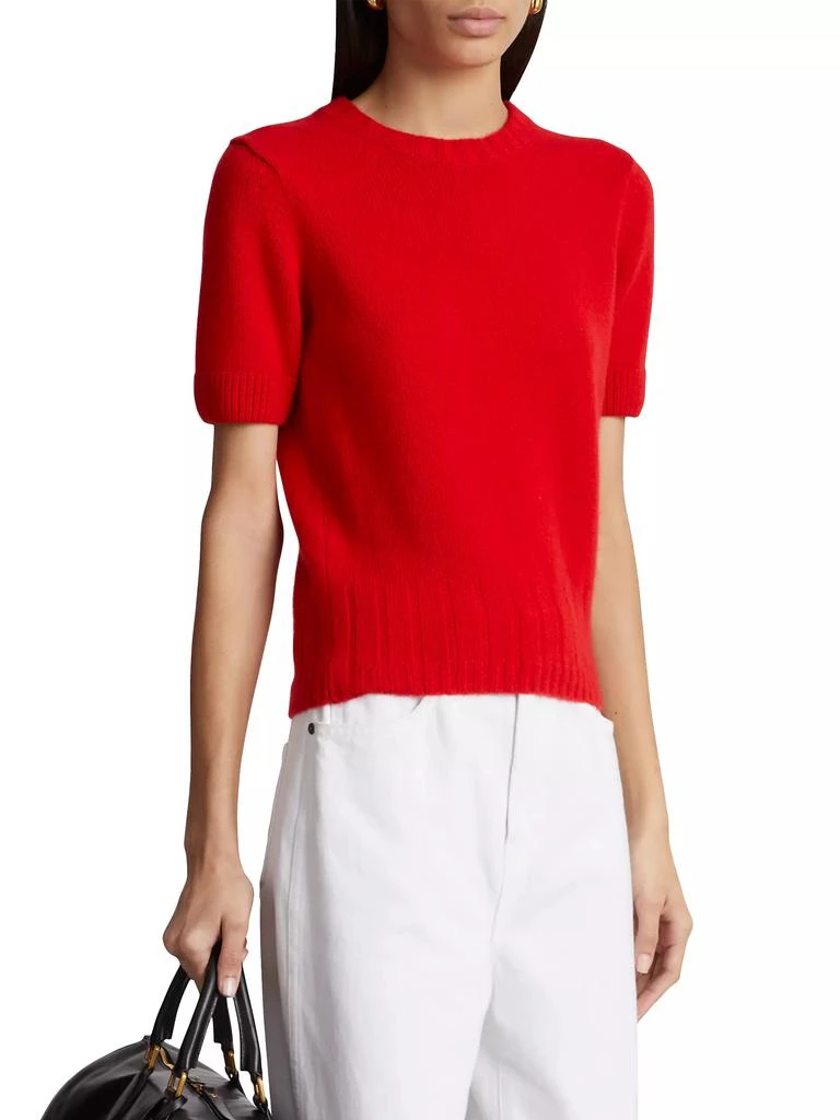 Khaite Luphia Short-Sleeve Sweater 3