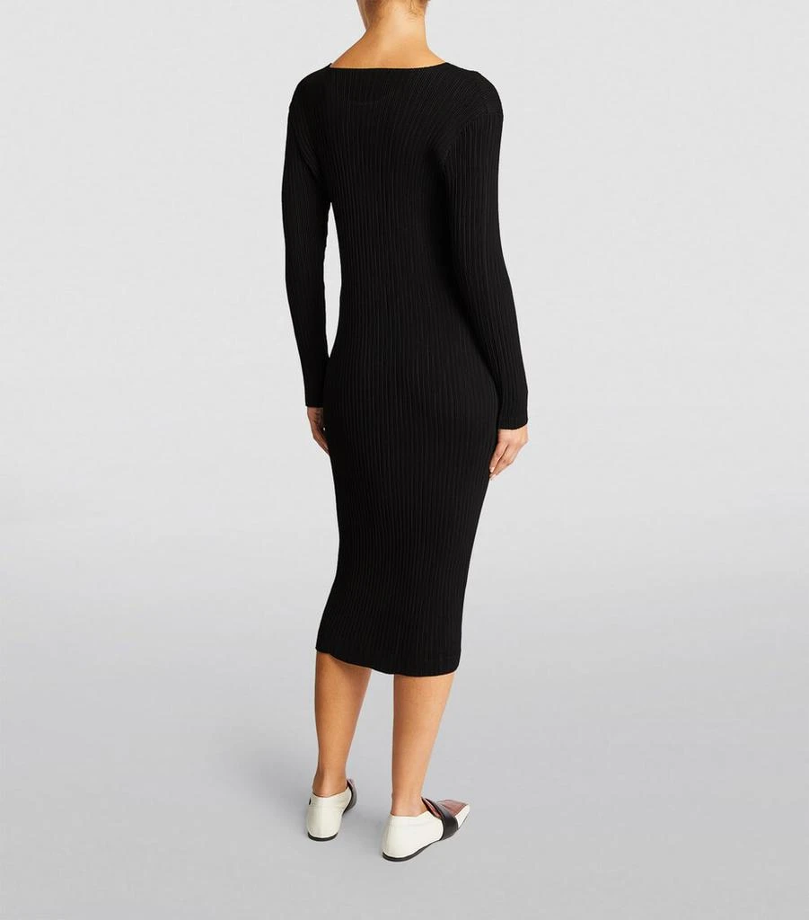 Issey Miyake Hatching Pleats Midi Dress 4