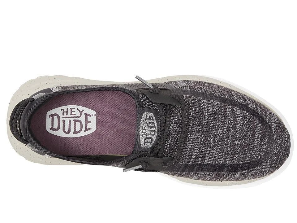 Hey Dude Sirocco Speckle Sneakers Women's  Charcoal Slip-On Shoes ZOGG851 4