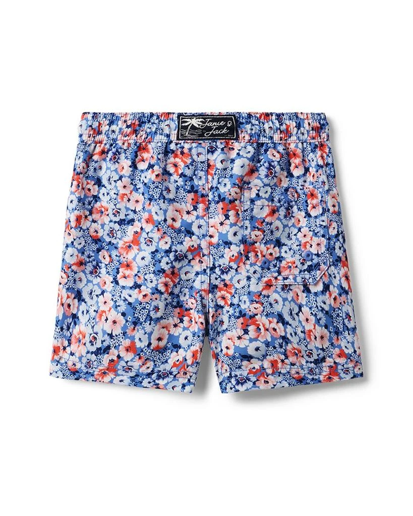 Janie and Jack Floral Swim Short 2