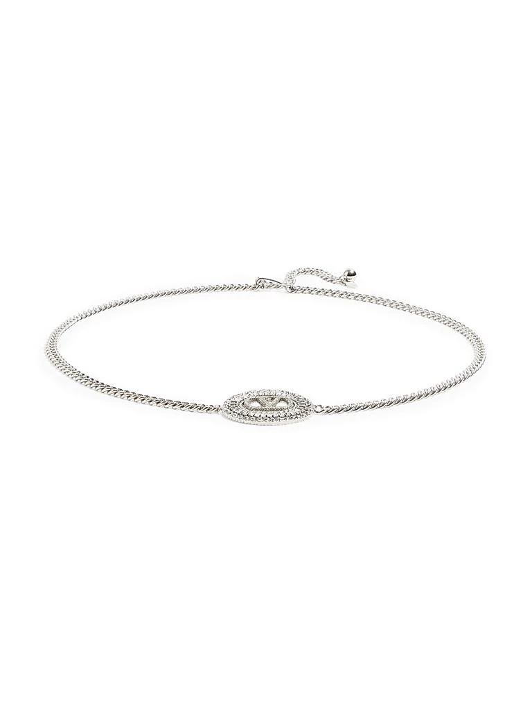 Valentino Vlogo Signature Chain Belt with Crystals