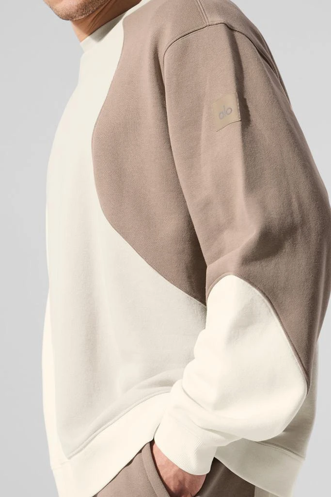 Alo Make Waves Crew Neck Pullover - Ivory/Bone/Gravel 3