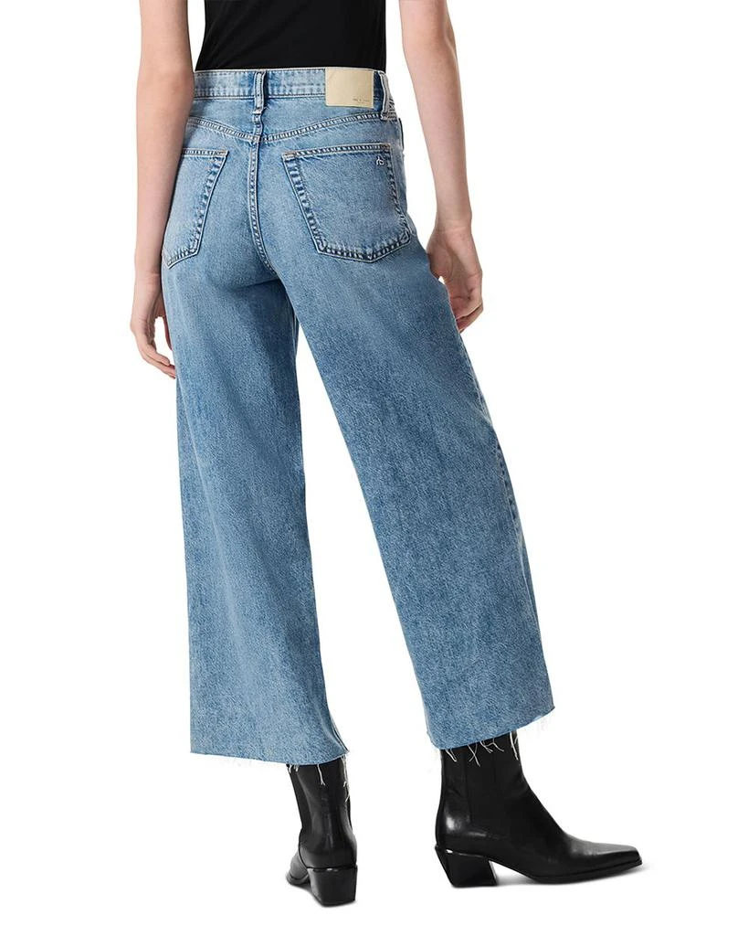 Rag & Bone Featherweight Andi High Rise Wide Leg Ankle Jeans in Beacon 3