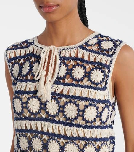 ANNA KOSTUROVA Crochet cotton minidress 4