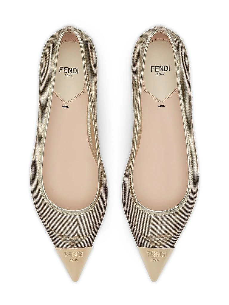 Fendi Colibri FF Logo Mesh Ballet Flats - Single Shoes  display picture 1