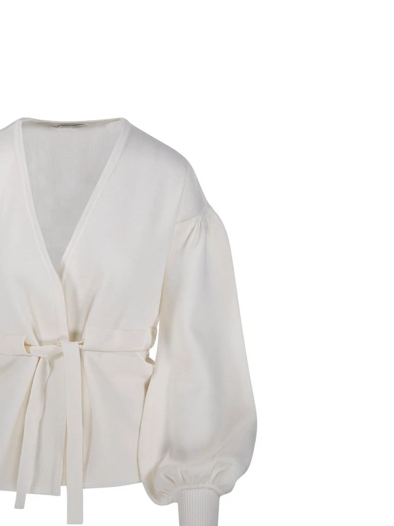 Max Mara Max Mara Tiberio V-Neck Tassel Detailed Cardigan 4