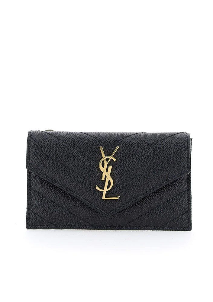 Yves Saint Laurent Saint Laurent Cassandre Matelassé Fragments Flap Card Case 1