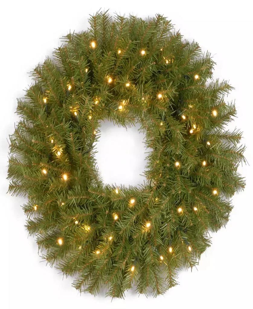 National Tree Company 30" Norwood Fir Wreath with Twinkly LED Lights
