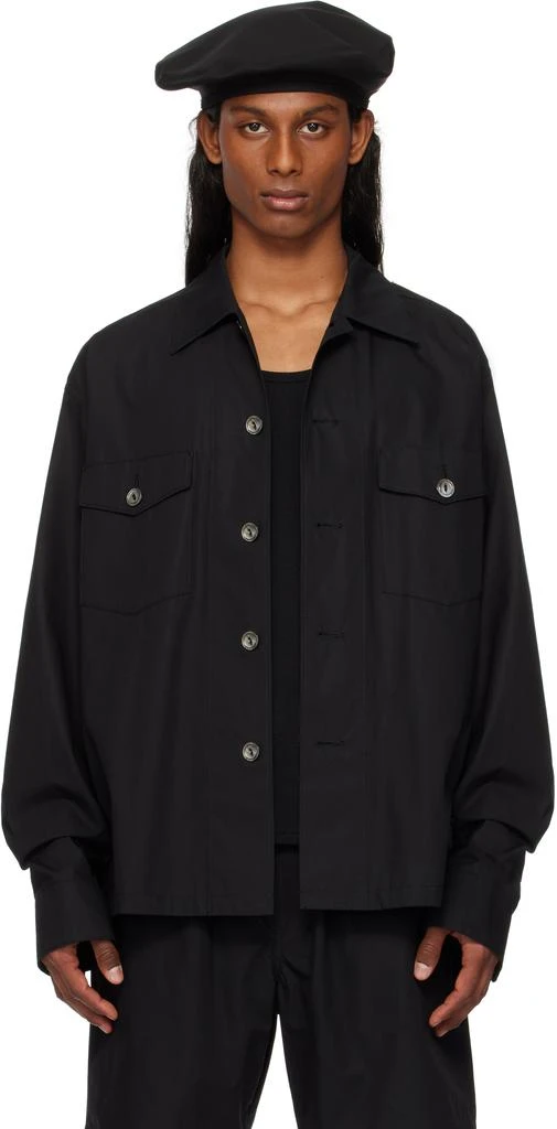 TAKAHIROMIYASHITA TheSoloist. Black Smokey Type 01 Overshirt 1