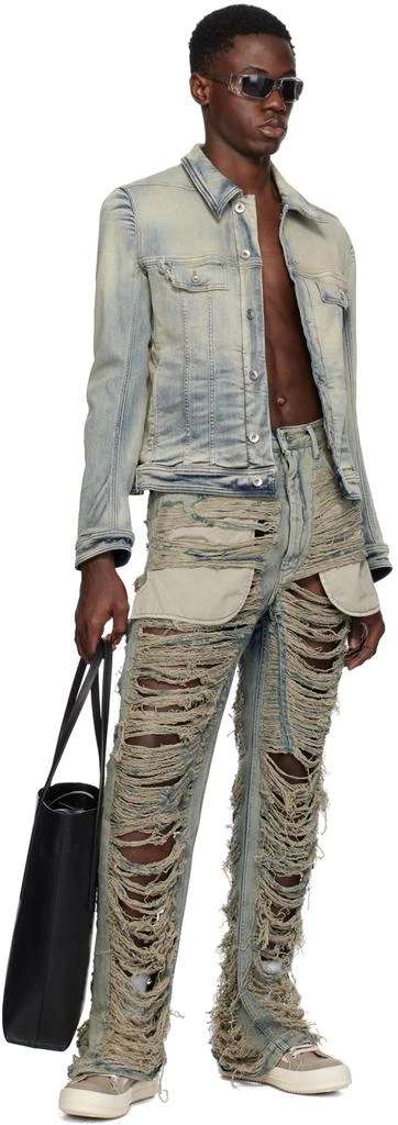 Rick Owens Blue Geth Jeans 4