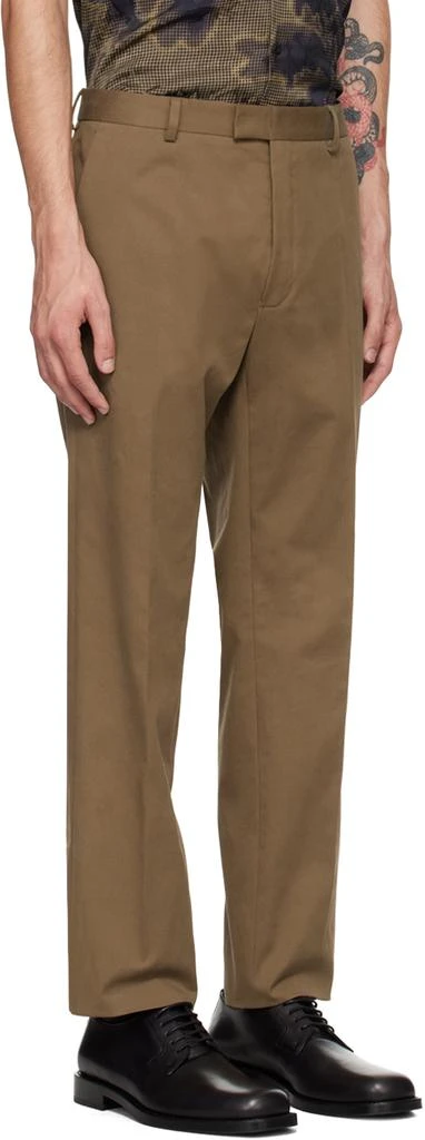 Dries Van Noten Brown Single-Breasted Cotton Suit 4