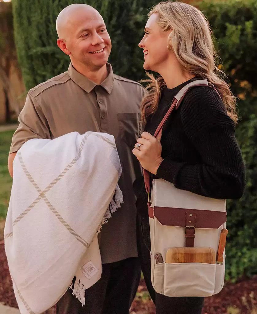 Legacy 2 Bottle Wine and Cheese Board Cooler Tote Bag Set 4