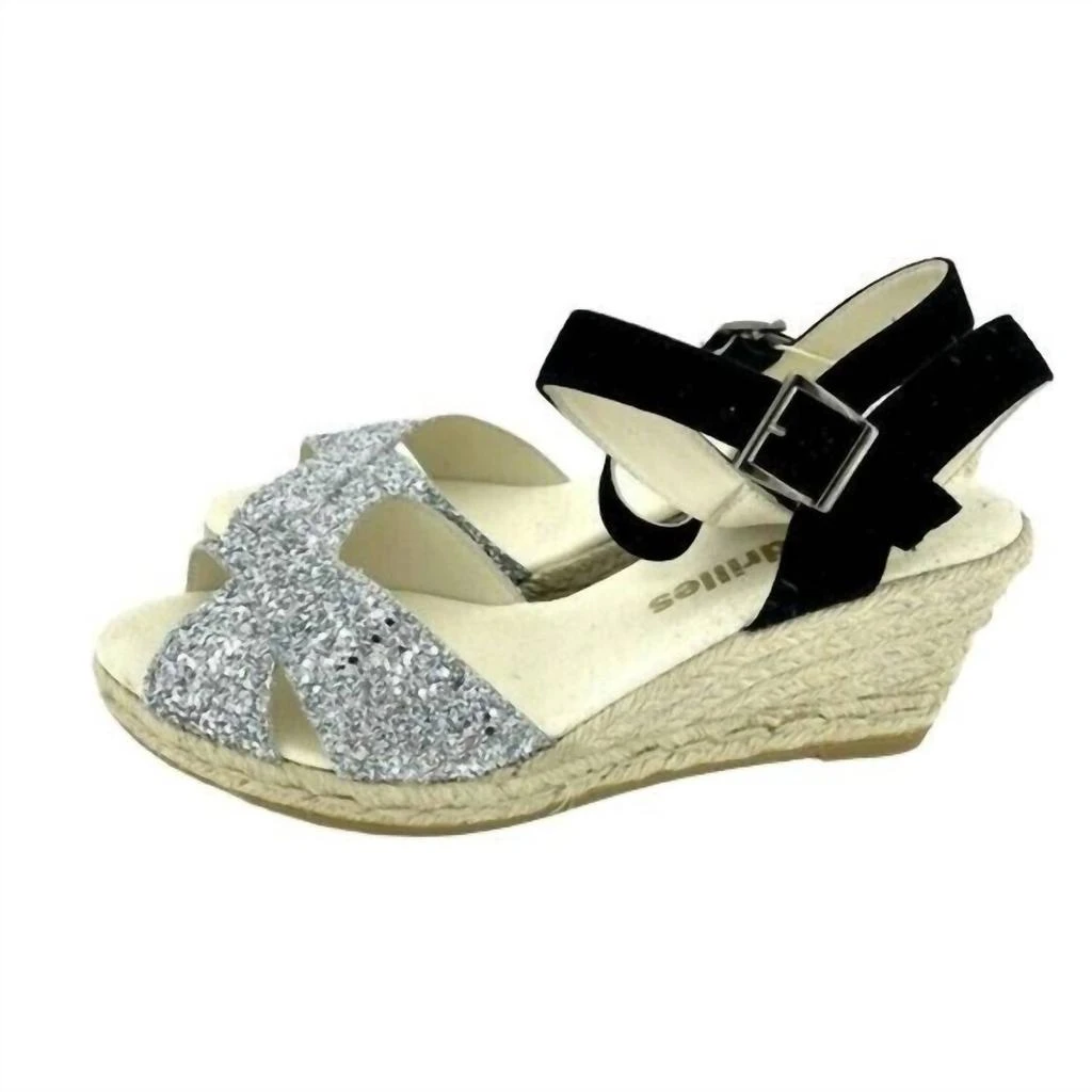 ESPADRILLES Espadrilles - Women's Boem Glitter Wedge Sandals 1