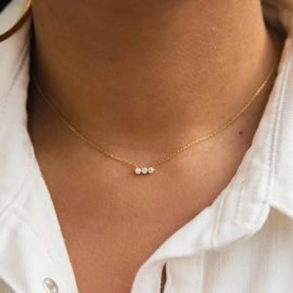 Dinny Hall Shuga lab-created diamond bar necklace 3