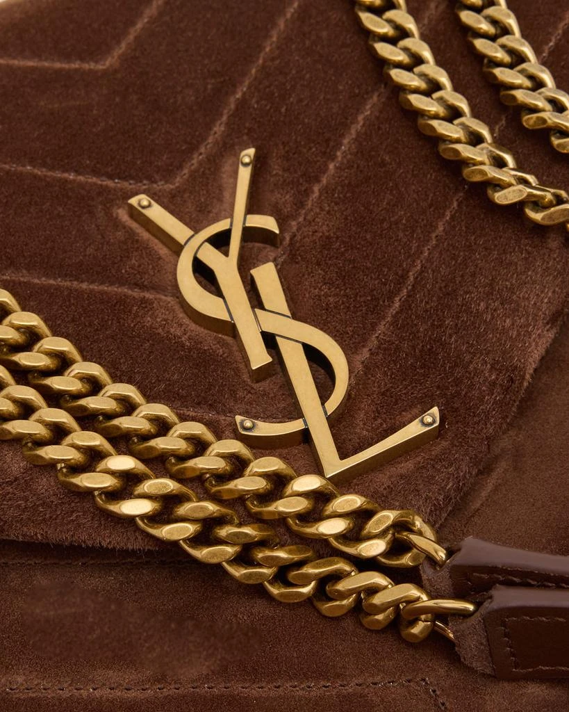 Yves Saint Laurent Loulou Medium YSL Shoulder Bag in Quilted Suede 10