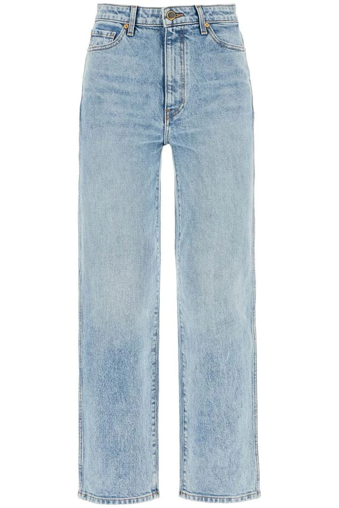 Khaite cropped straight leg abigail jeans 1