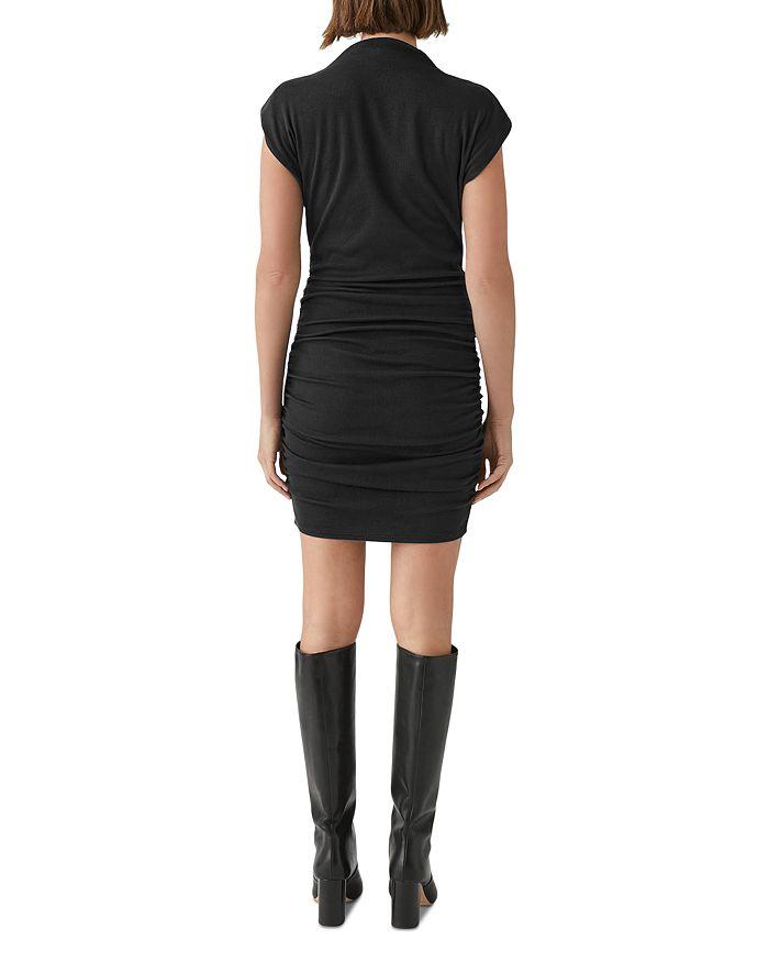 Michael Stars Gia Mock Neck Ruched Dress