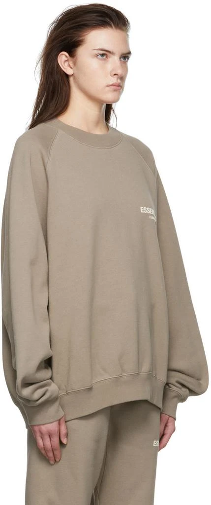 Essentials Taupe Cotton Sweatshirt 2