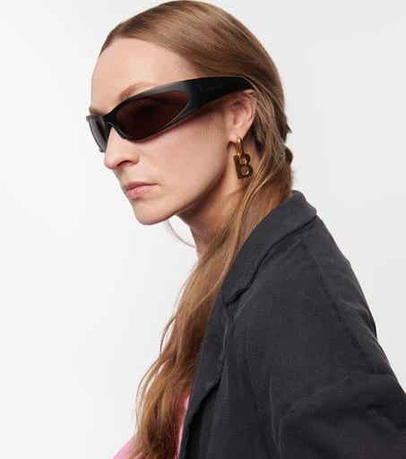 Balenciaga Reverse Xpander oval sunglasses 6