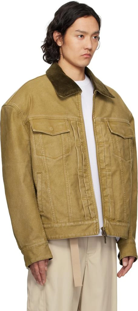 Feng Chen Wang Tan Washed Canvas Workwear Jacket 2