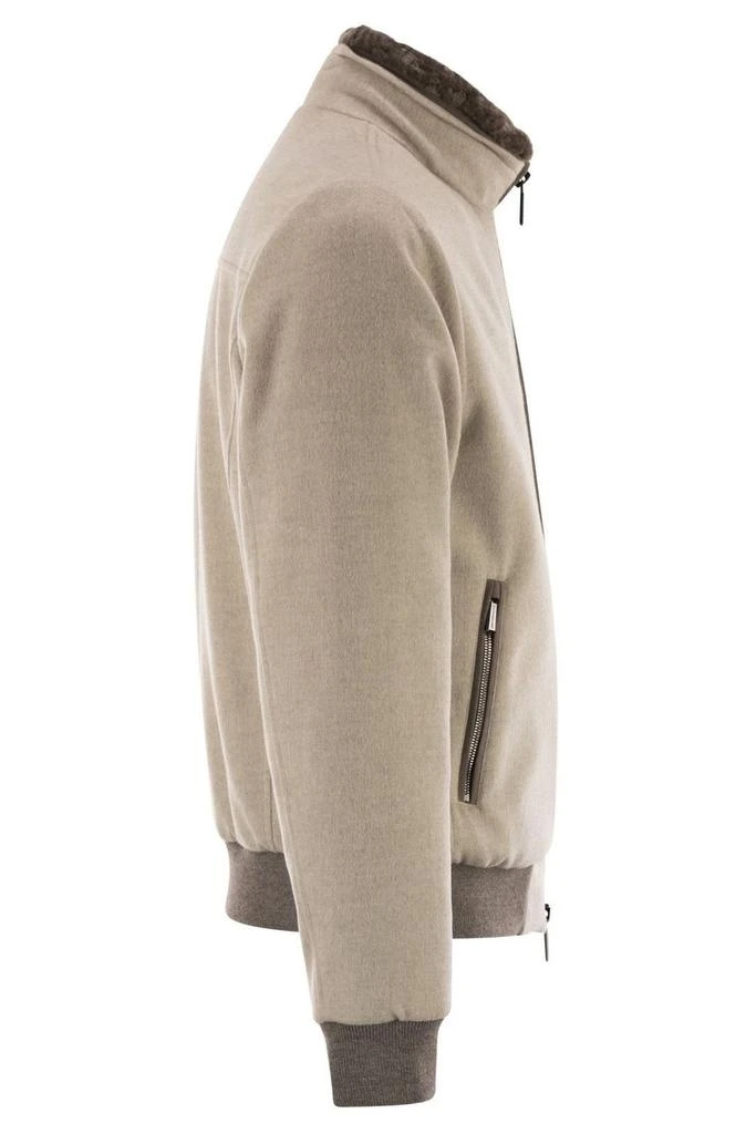 MOORER Moorer Hybrid Padded Bomber Jacket 3