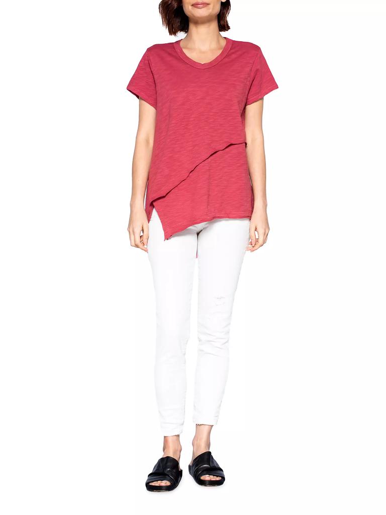 Wilt Short Sleeve Easy Crossover Hem Tee