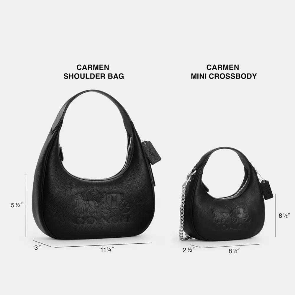 ショルダーバッグ・ポシェット Coach Carmen Mini Crossbody In Signature Jacquard CU984 Coach Carmen Mini Crossbody In Signature Jacquard | Brixton