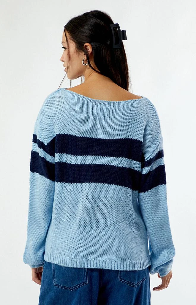 LA Hearts Boat Neck Striped Sweater 3