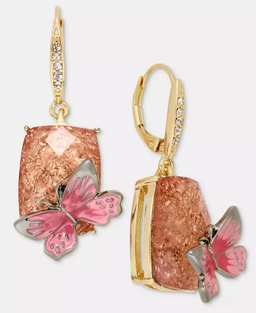 Anne Klein Mixed Stone Butterfly Drop Earrings 3