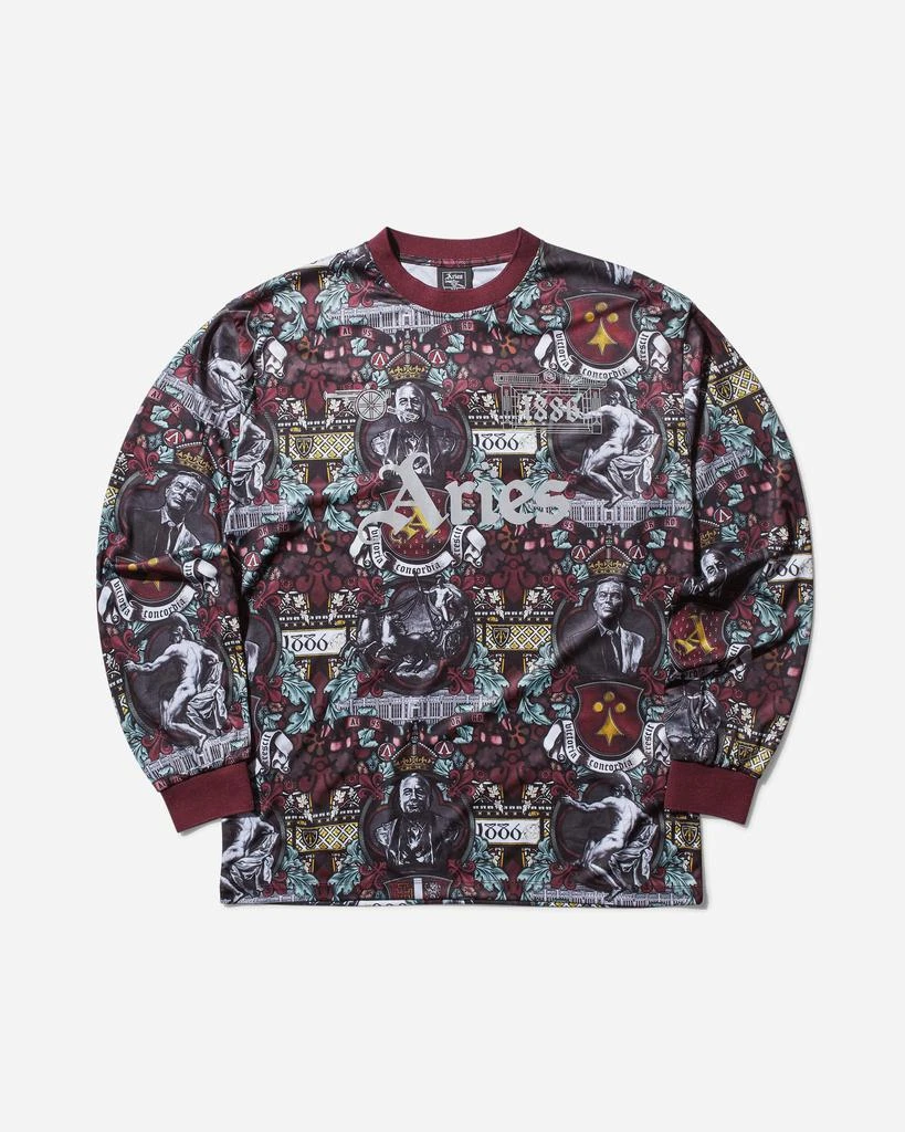 Aries Men's Arsenal Stained Glass Poly Longsleeve T-Shirt Multicolor 1